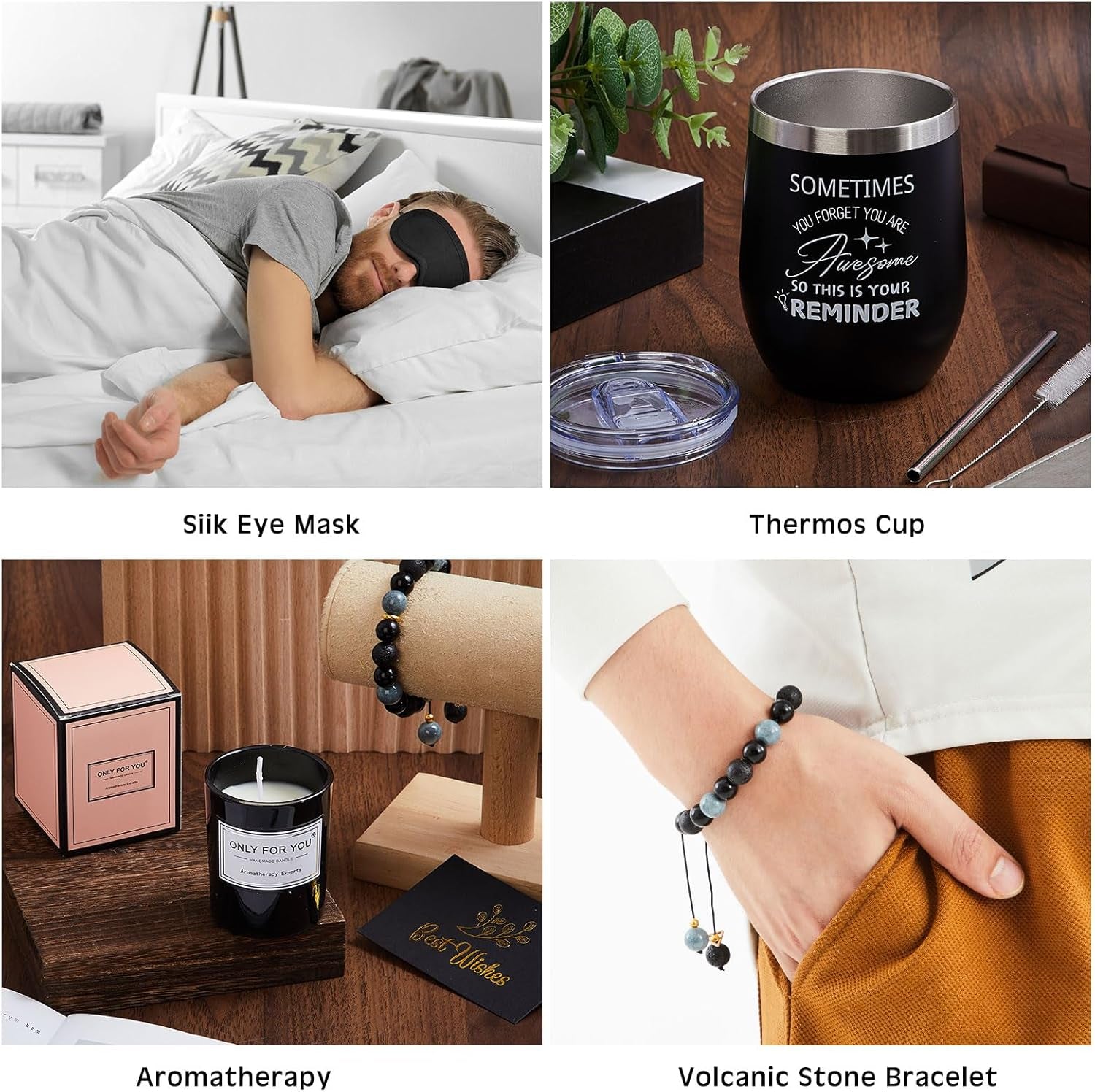 15 Pcs Birthday Gifts for Men Beard Care Set for Him Christmas Gifts Basket Ideas Kit for Men Tumbler Bath Robe for Dad Husband Boyfriend Box Christmas Gifts Baskets